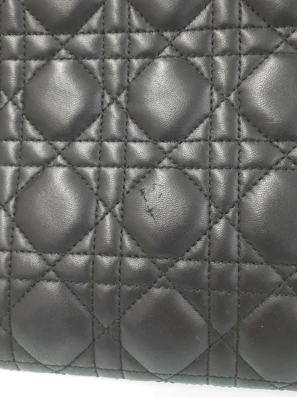 Christian Dior Lady Dior Bag Cannage Quilted Lambskin Black - Picture 5 of 9
